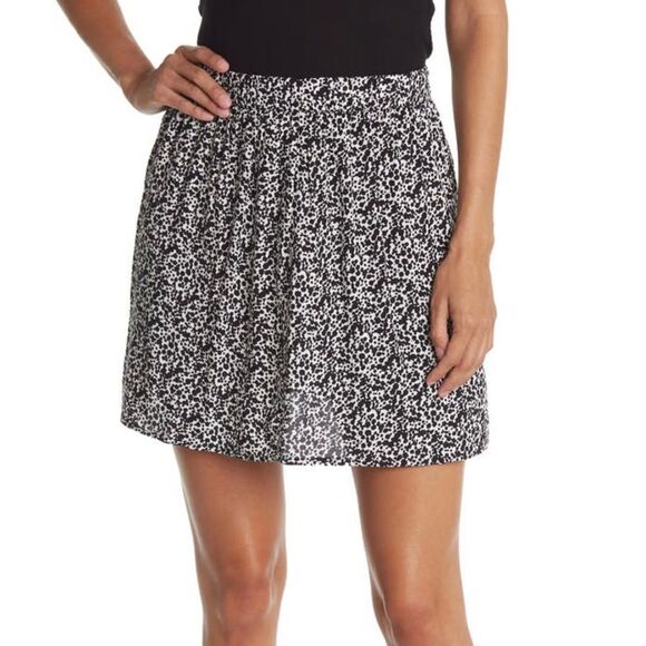 Abound Cow Print Mini Skirt - Picture 1 of 7
